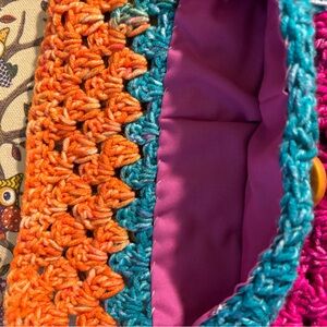 Crotchet bag with liner
